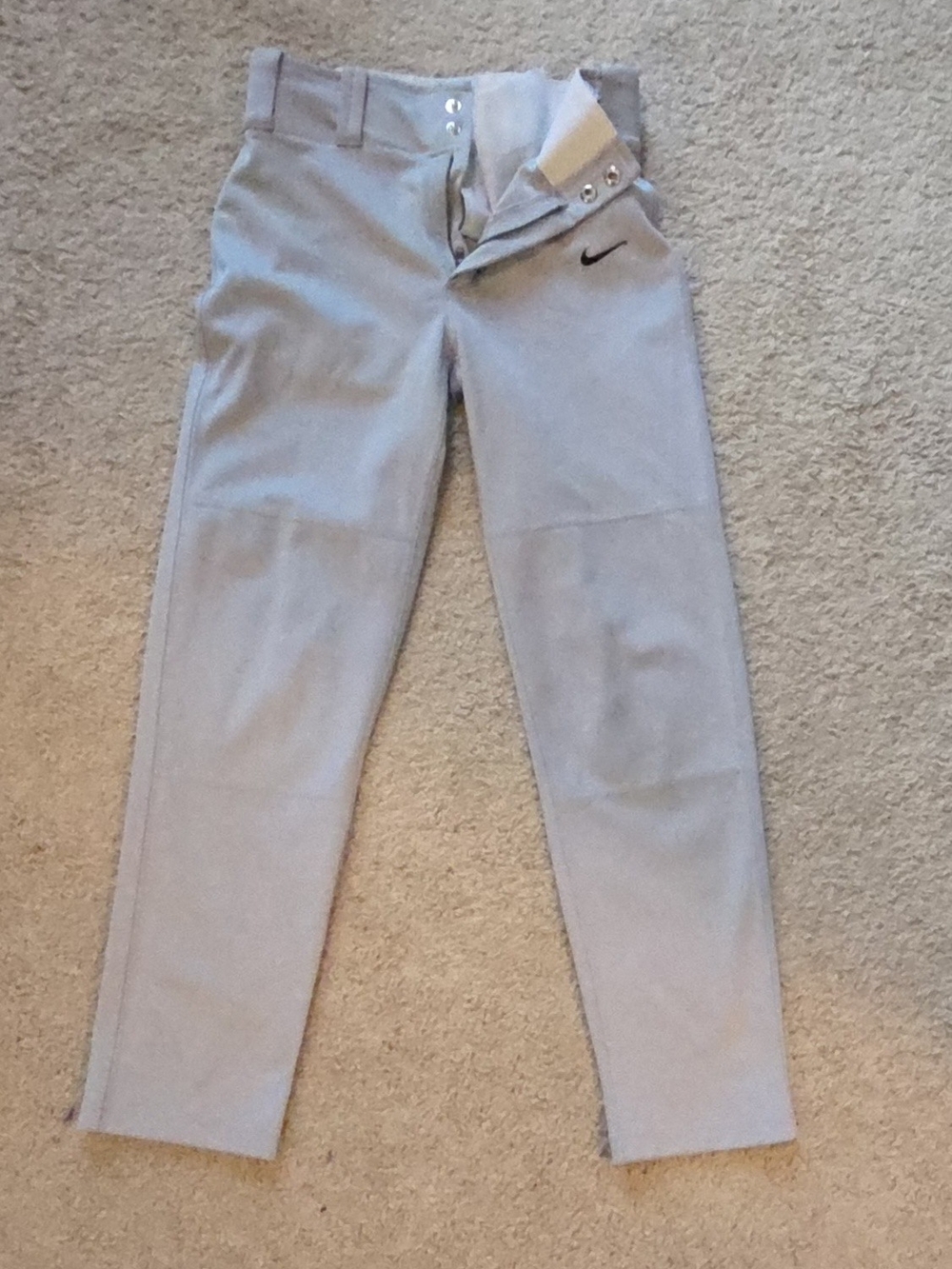 Nike Light Gray Baseball Pants